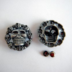 Nieten Schädelkopf rund