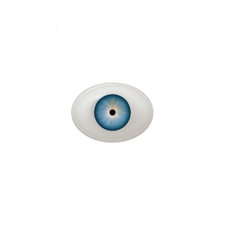 Augen oval blau