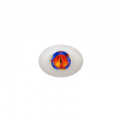 Augen oval rot-blau