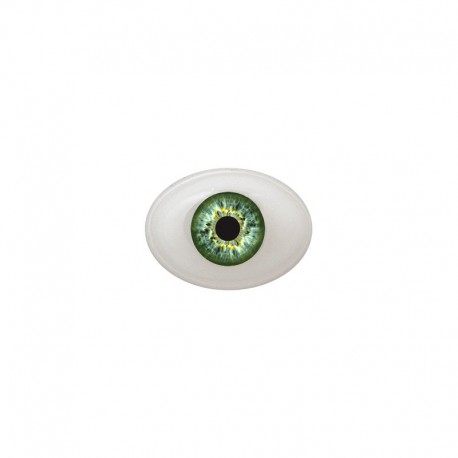 Augen oval grün
