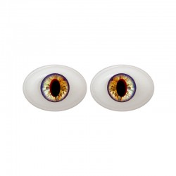 Augen oval voilett-braun