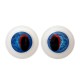 Augen rund blau