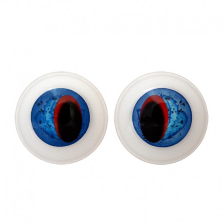 Augen rund blau