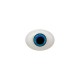 Augen oval blau