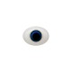 Augen oval blau